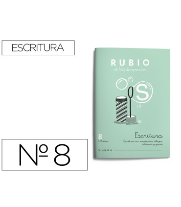 Cuaderno rubio caligrafia nº 8